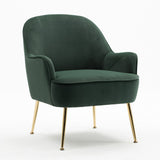 Accent Chair Living Room Chair With Gold Legs And Adjustable Legs