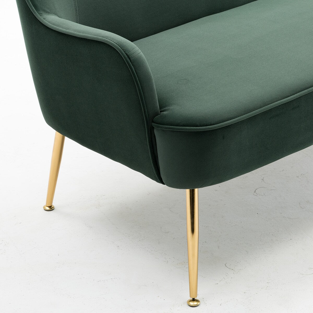 Accent Chair Living Room Chair With Gold Legs And Adjustable Legs