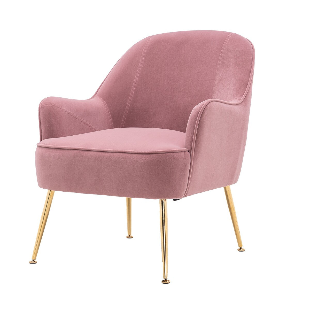 Accent Chair Living Room Chair With Gold Legs And Adjustable Legs
