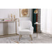 Accent Chair Modern Mid Century Upholstered Arm Chair Lambskin Sherpa Armchair with Gold Legs for Living Room Bedroom