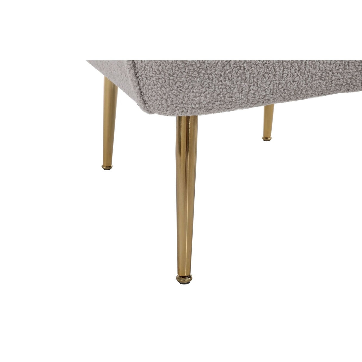 Accent Chair Modern Mid Century Upholstered Arm Chair Lambskin Sherpa Armchair with Gold Legs for Living Room Bedroom