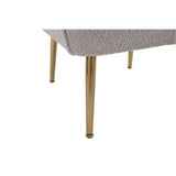 Accent Chair Modern Mid Century Upholstered Arm Chair Lambskin Sherpa Armchair with Gold Legs for Living Room Bedroom