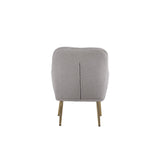 Accent Chair Modern Mid Century Upholstered Arm Chair Lambskin Sherpa Armchair with Gold Legs for Living Room Bedroom