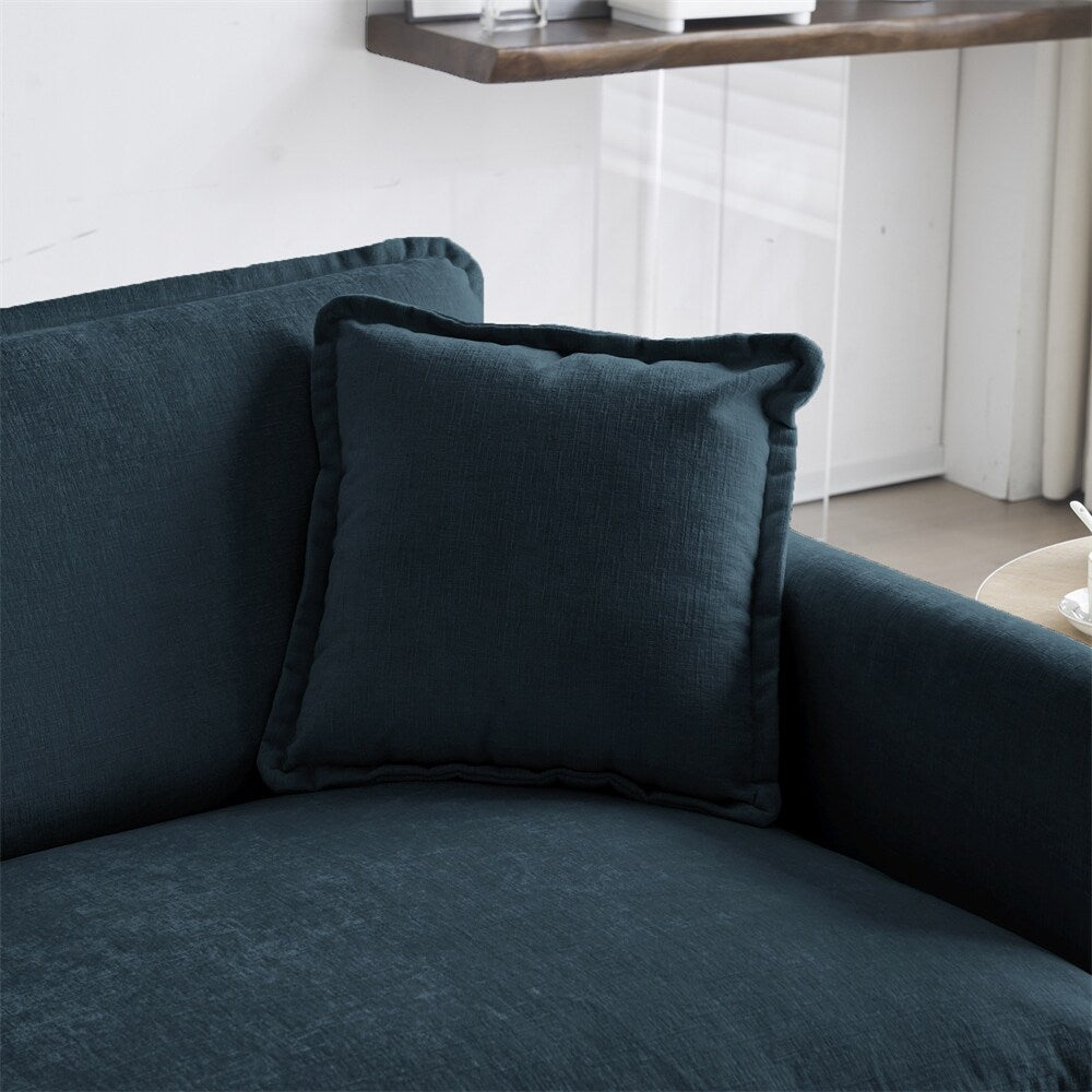 Accent Chair Set of 2, High-end Chenille Upholstered Armchairs