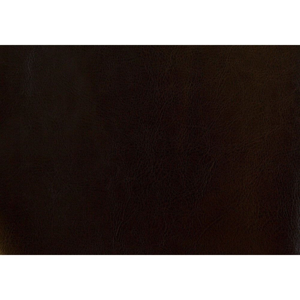 Accent Chair - Traditional Style Dark Brown Leather-Look