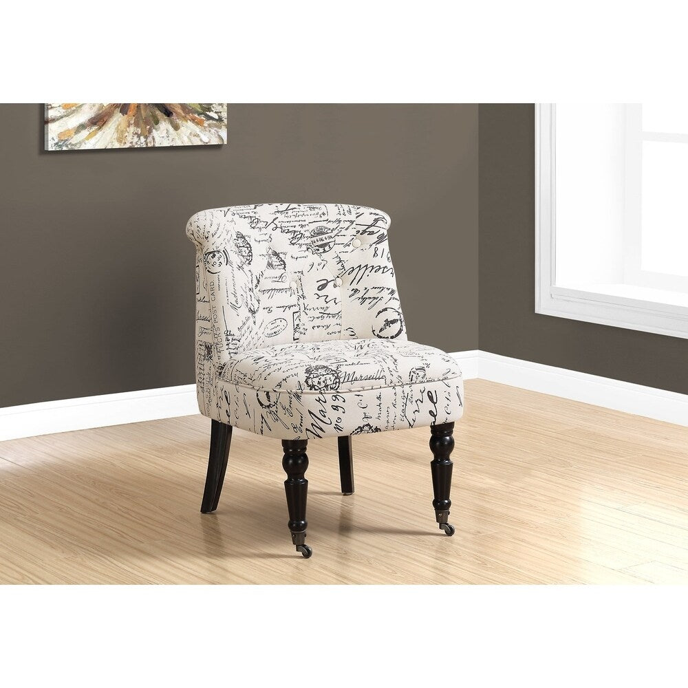 Accent Chair - Traditional Style Vintage French Fabric