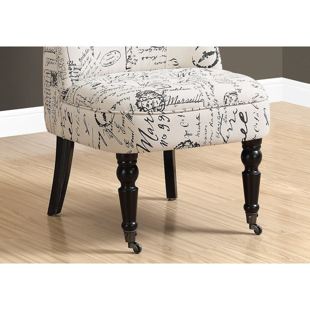 Accent Chair - Traditional Style Vintage French Fabric