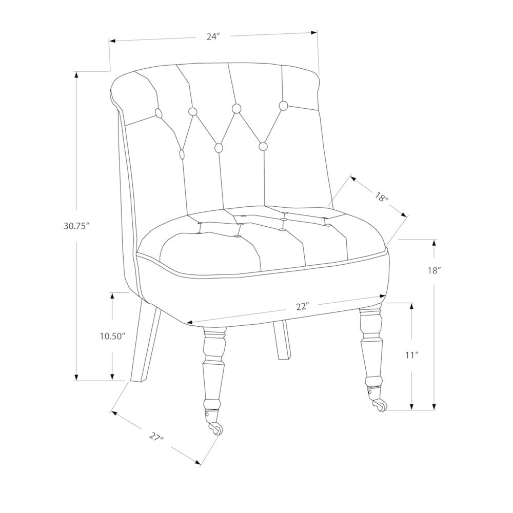 Accent Chair - Traditional Style Vintage French Fabric