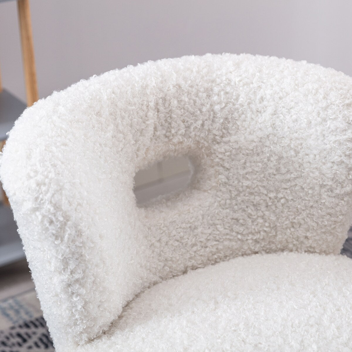 Accent Chair Upholstery Open Back Chair for Living Room Bedroom