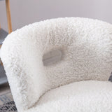 Accent Chair Upholstery Open Back Chair for Living Room Bedroom