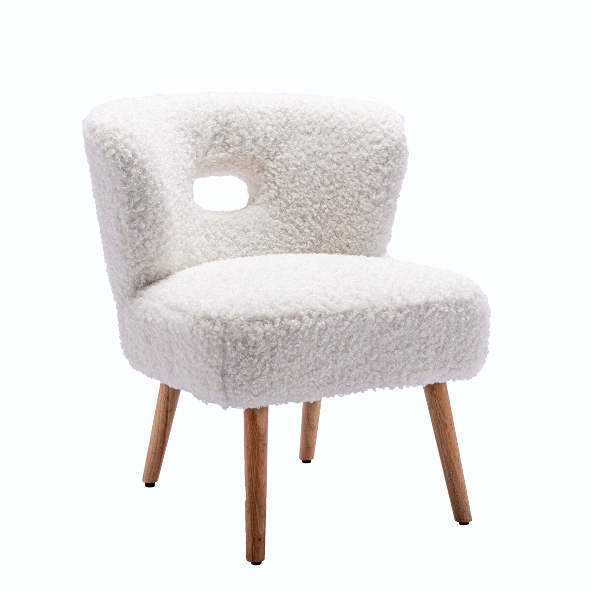 Accent Chair Upholstery Open Back Chair for Living Room Bedroom