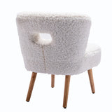 Accent Chair Upholstery Open Back Chair for Living Room Bedroom