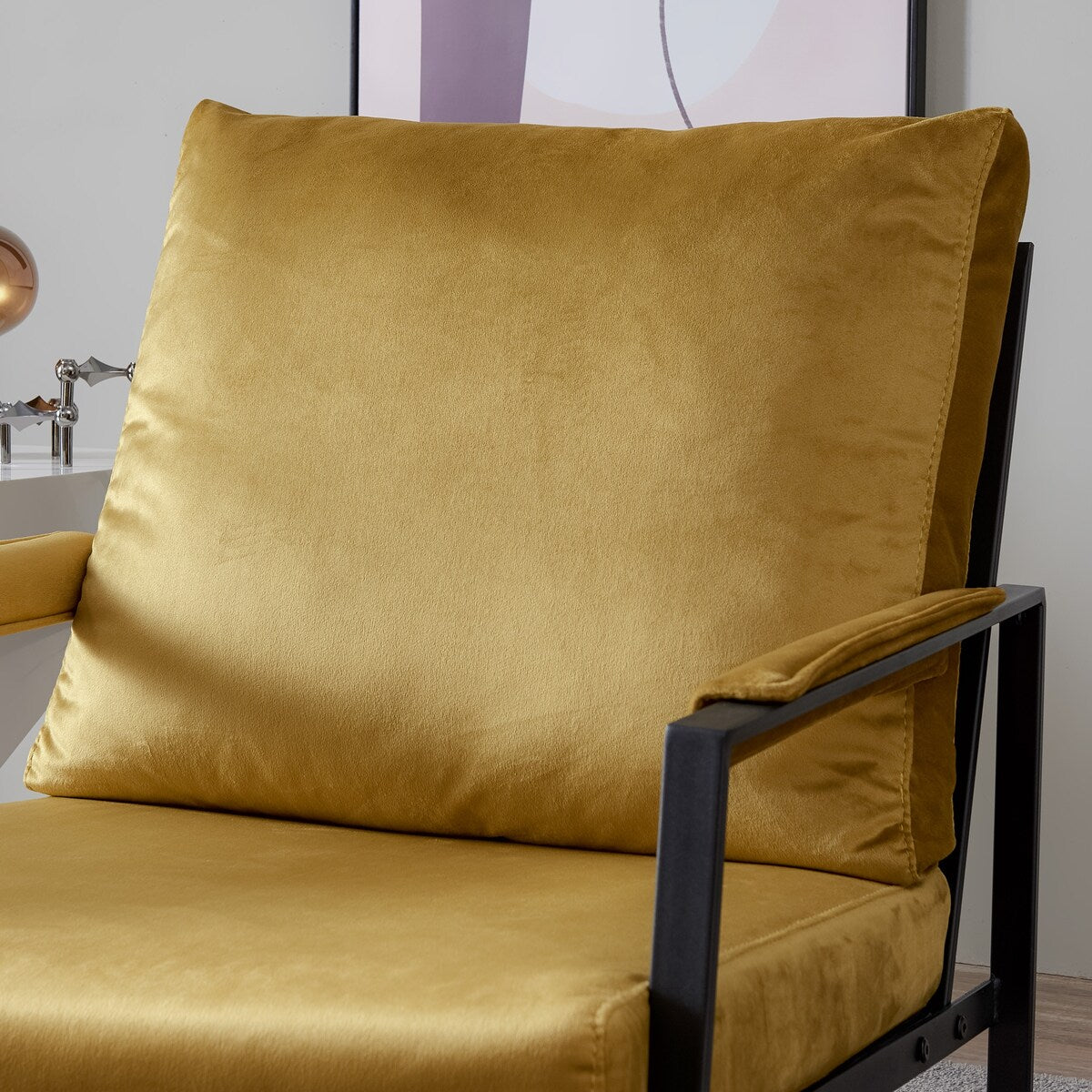 Accent Chair Velvet Armchair Living Room