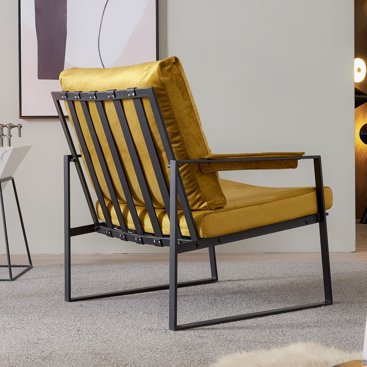 Accent Chair Velvet Armchair Living Room