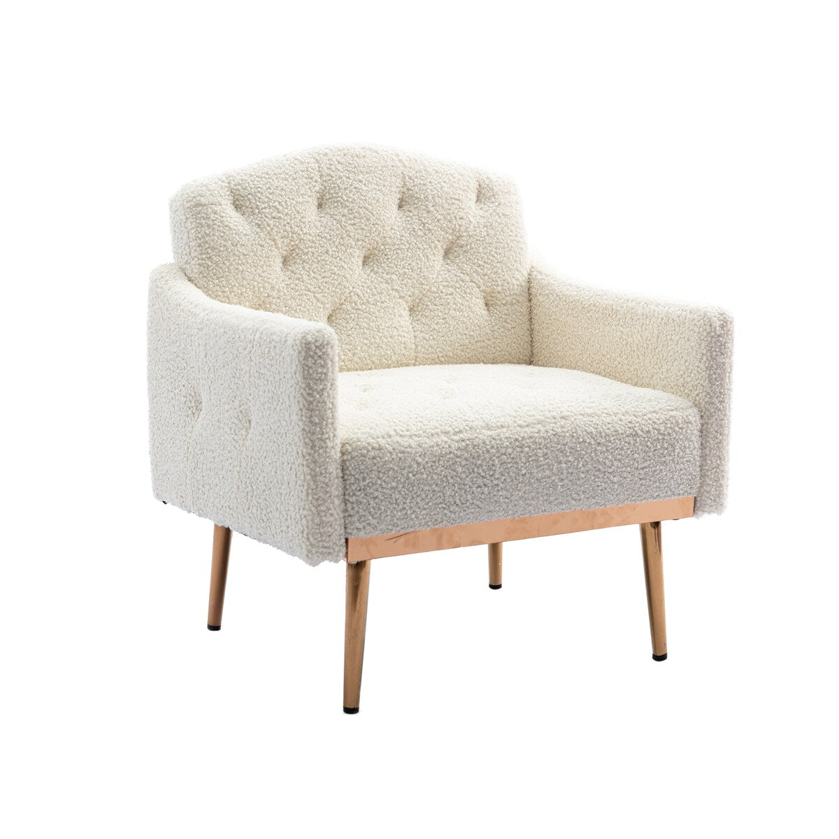Accent Chair,leisure single sofa with Rose Golden feet