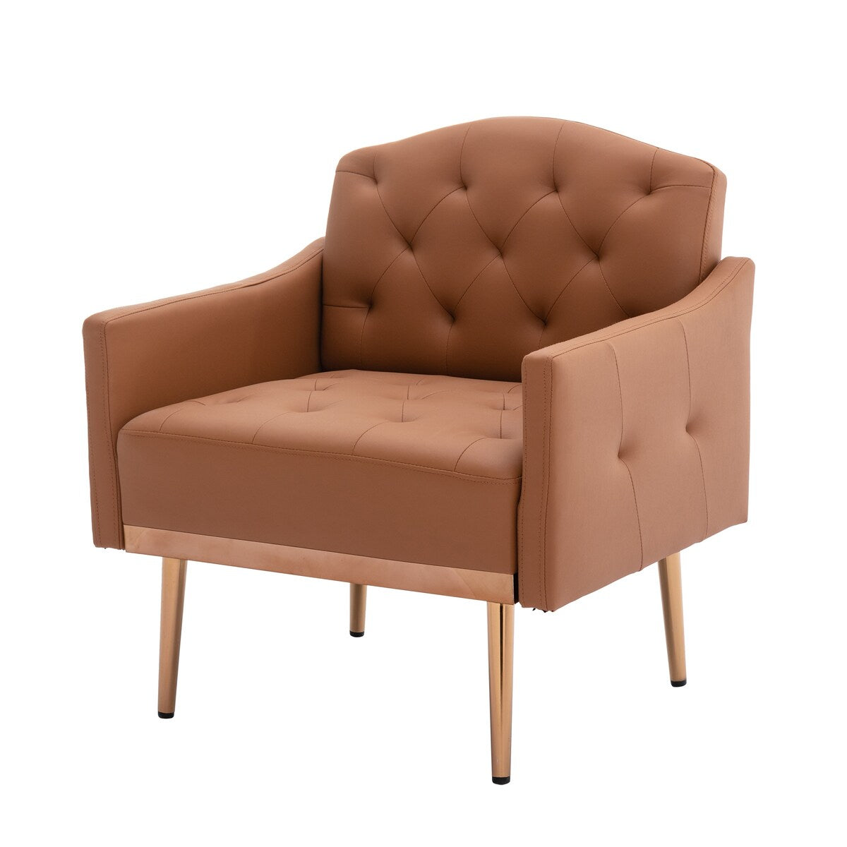 Accent Chair,leisure single sofa with Rose Golden feet
