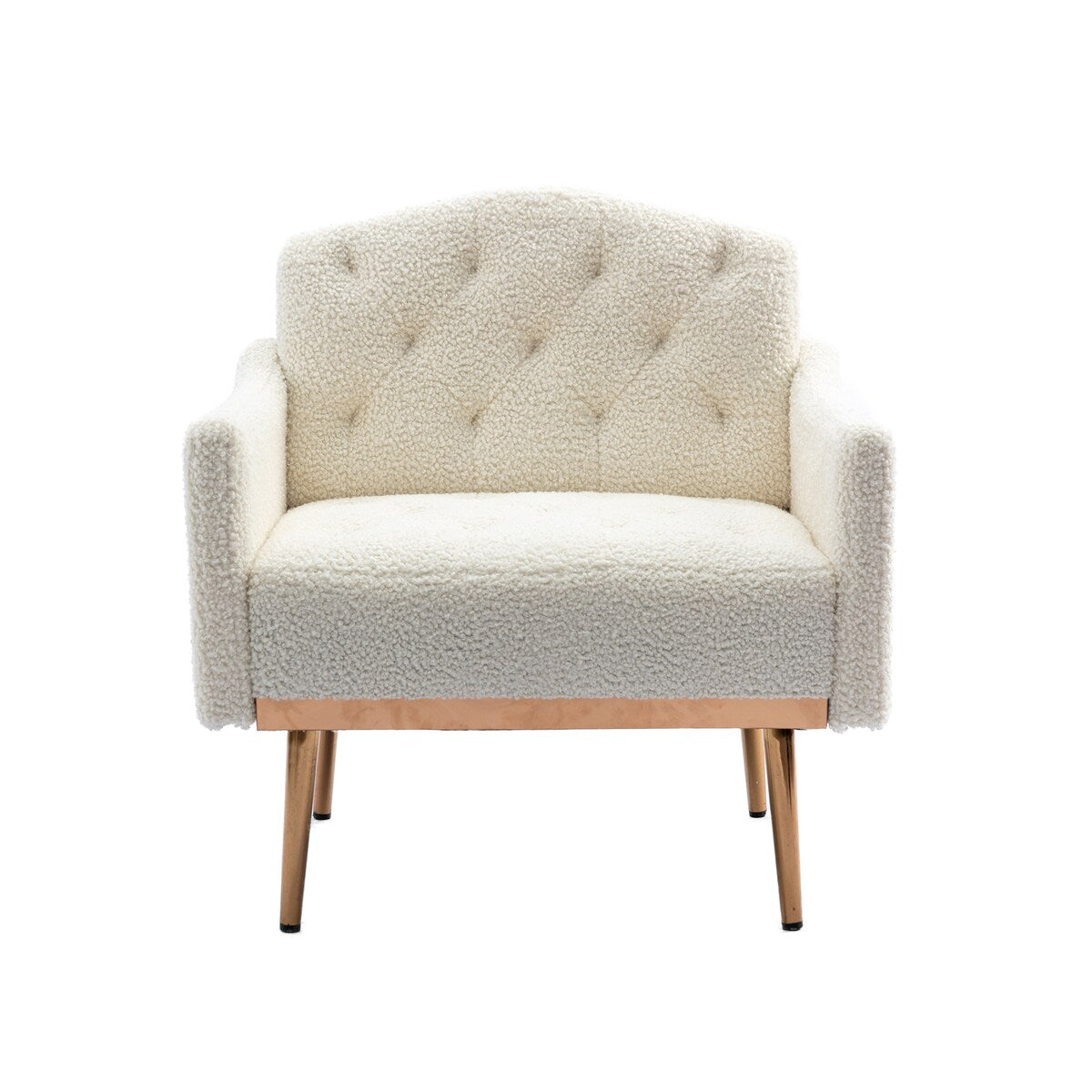 Accent Chair,leisure single sofa with Rose Golden feet