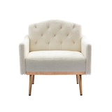 Accent Chair,leisure single sofa with Rose Golden feet