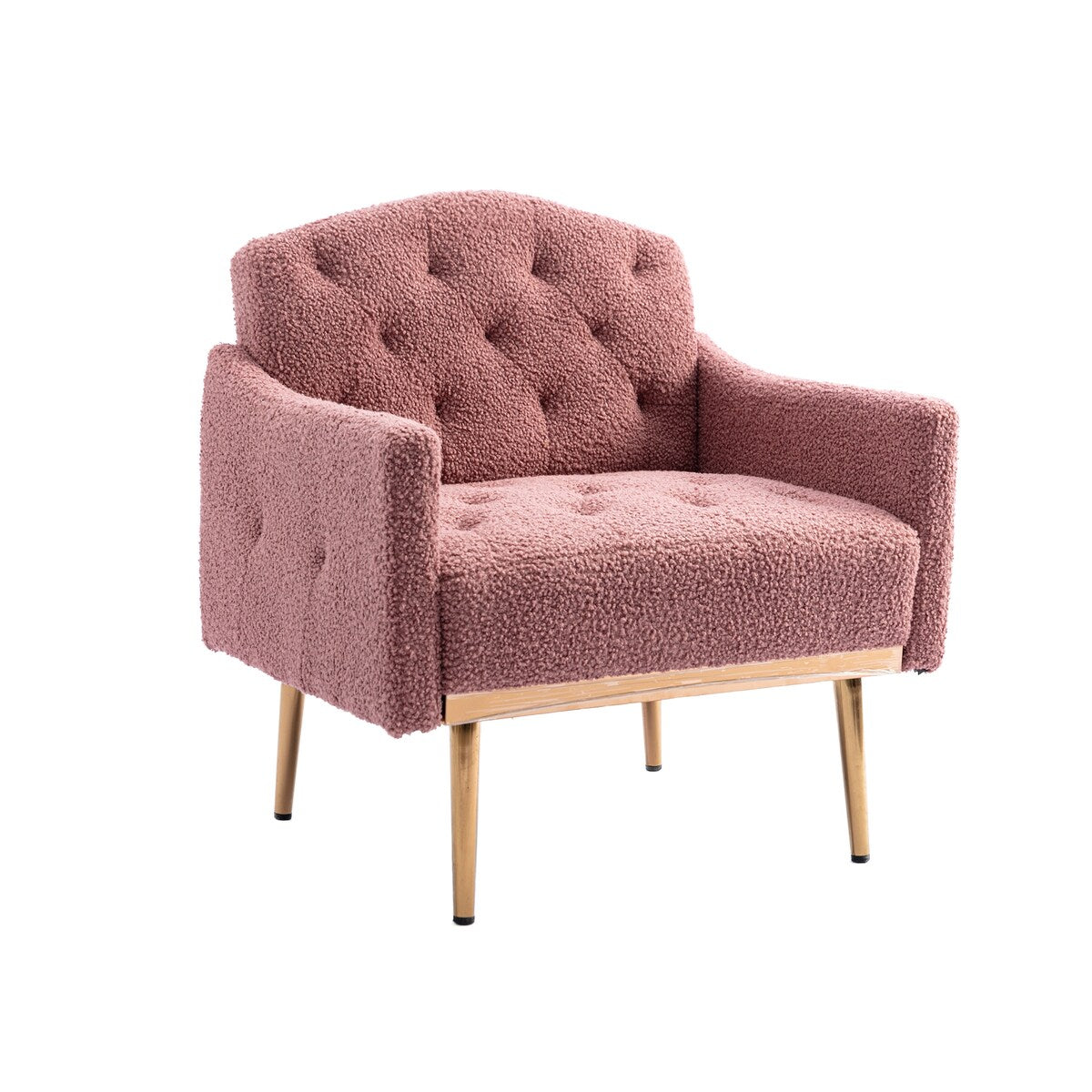 Accent Chair,leisure single sofa with Rose Golden feet