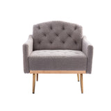 Accent Chair,leisure single sofa with Rose Golden feet