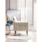 Accent Chair,leisure single sofa with Rose Golden feet