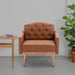 Accent Chair,leisure single sofa with Rose Golden feet
