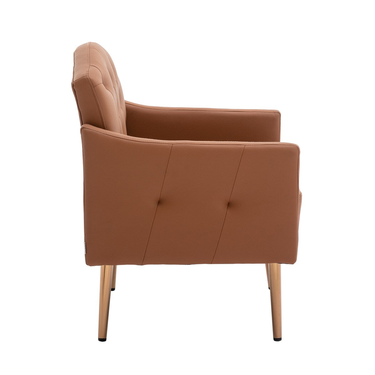 Accent Chair,leisure single sofa with Rose Golden feet