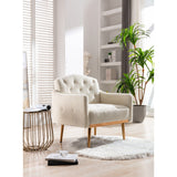 Accent Chair,leisure single sofa with Rose Golden feet