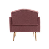 Accent Chair,leisure single sofa with Rose Golden feet