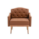 Accent Chair,leisure single sofa with Rose Golden feet