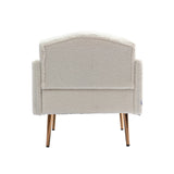 Accent Chair,leisure single sofa with Rose Golden feet