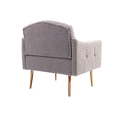 Accent Chair,leisure single sofa with Rose Golden feet