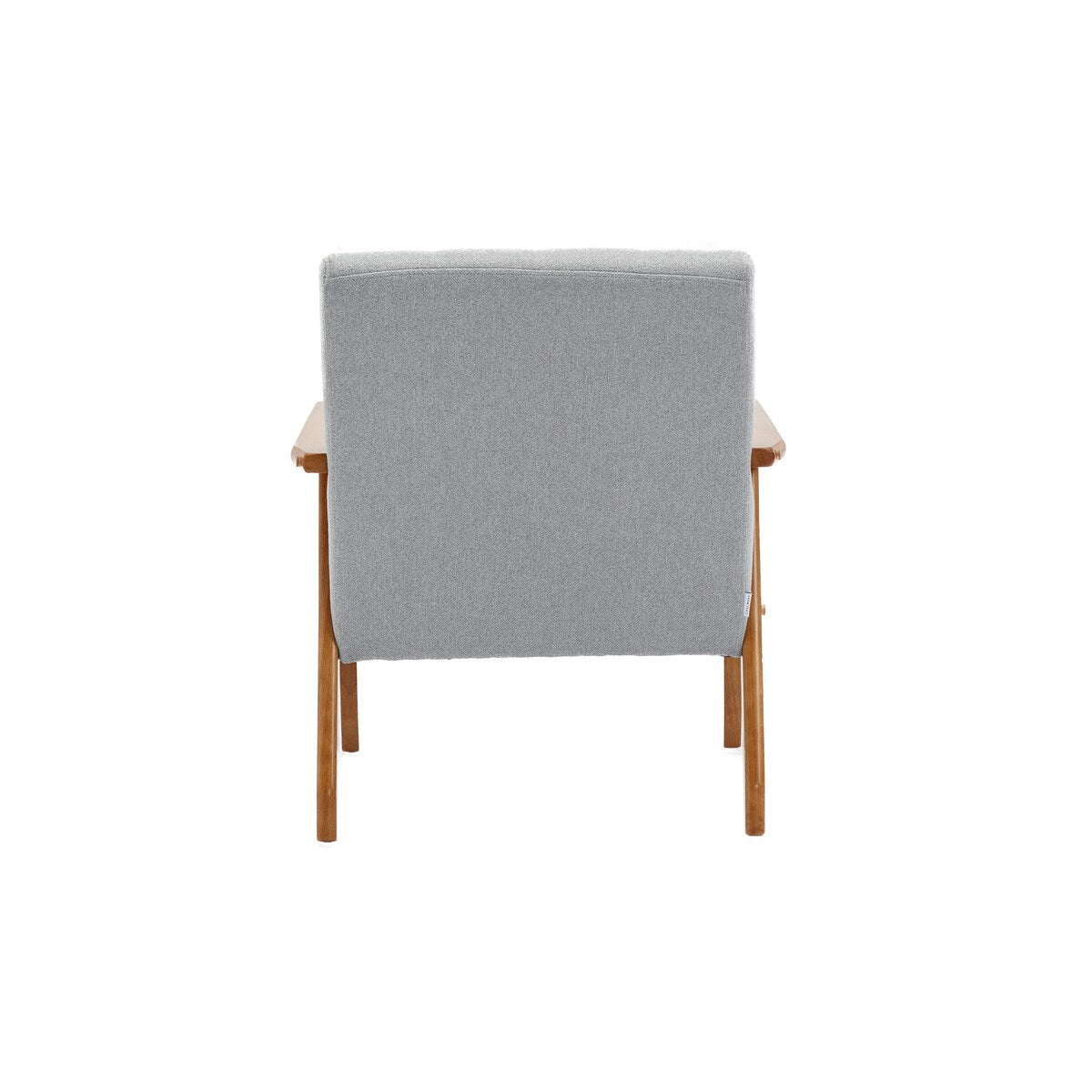 Accent Chairs Set of 2 with Side Table, Wood and Fabric Armchairs Side Chair, Lounge Reading Chair for Living Room