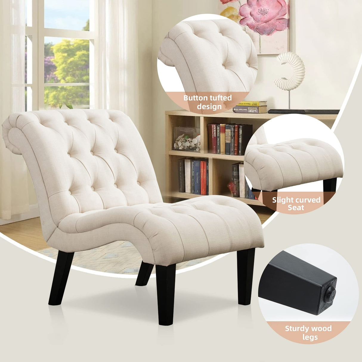Accent Chairs Set of 2,Living Room Chairs