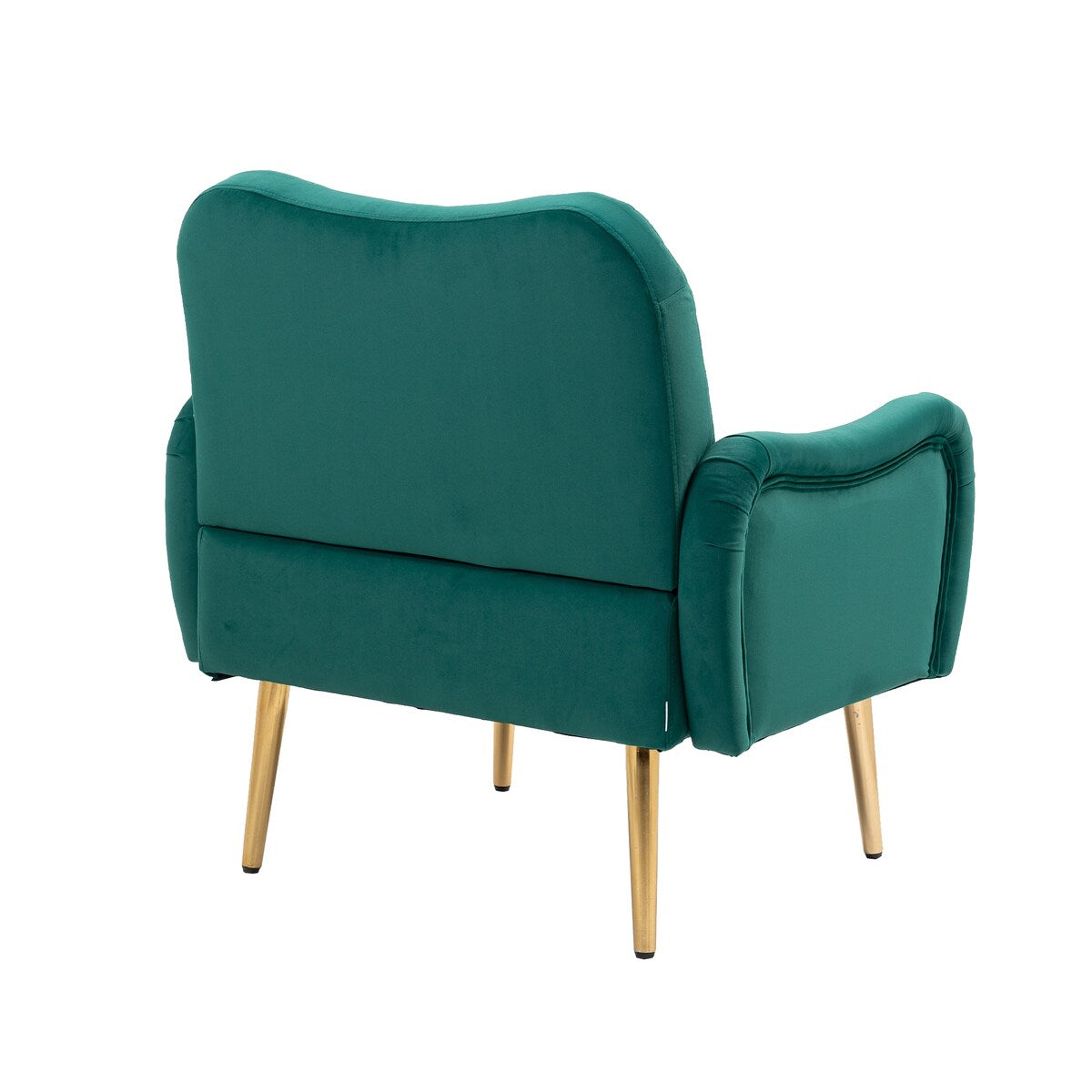 Accent Chairs Upholstered Arm Chairs Modern Leisure Reading Chair with Golden Feet