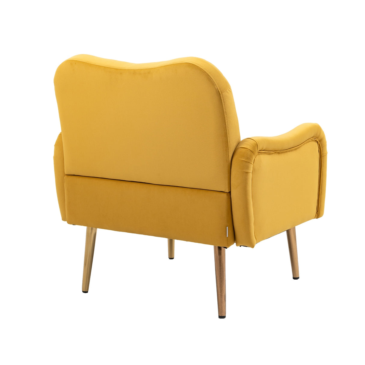 Accent Chairs Upholstered Arm Chairs Modern Leisure Reading Chair with Golden Feet