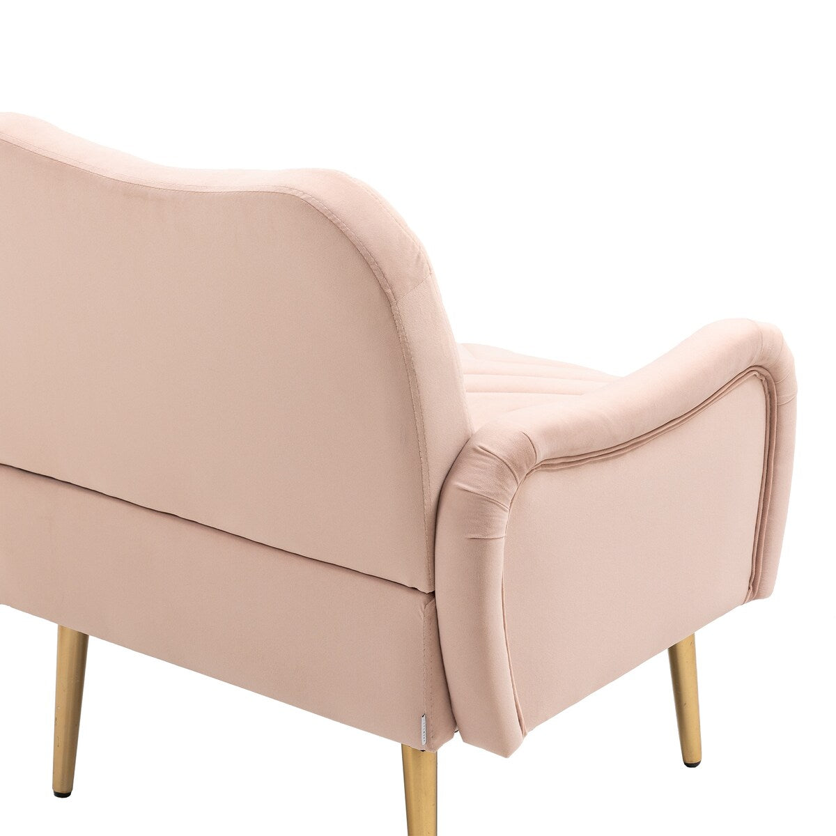 Accent Chairs Upholstered Arm Chairs Modern Leisure Reading Chair with Golden Feet