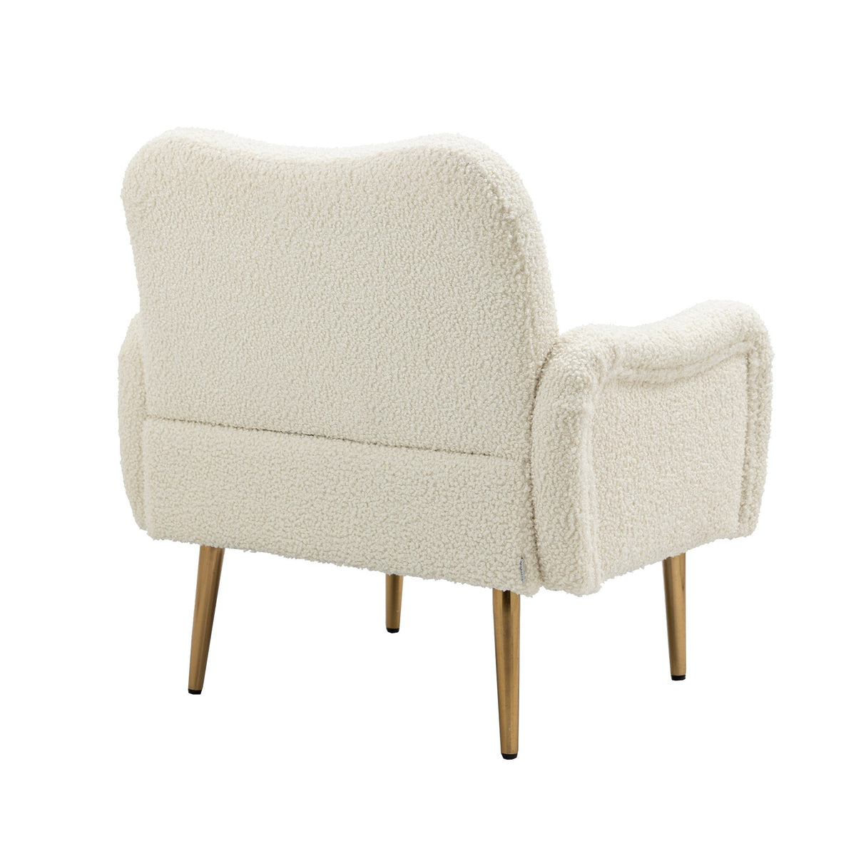 Accent Chairs Upholstered Arm Chairs Modern Leisure Reading Chair with Golden Feet