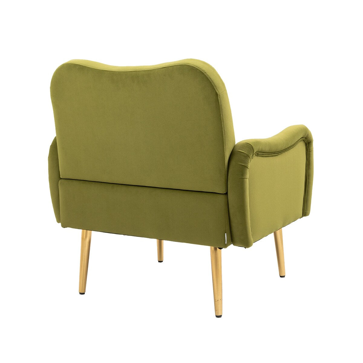 Accent Chairs Upholstered Arm Chairs Modern Leisure Reading Chair with Golden Feet