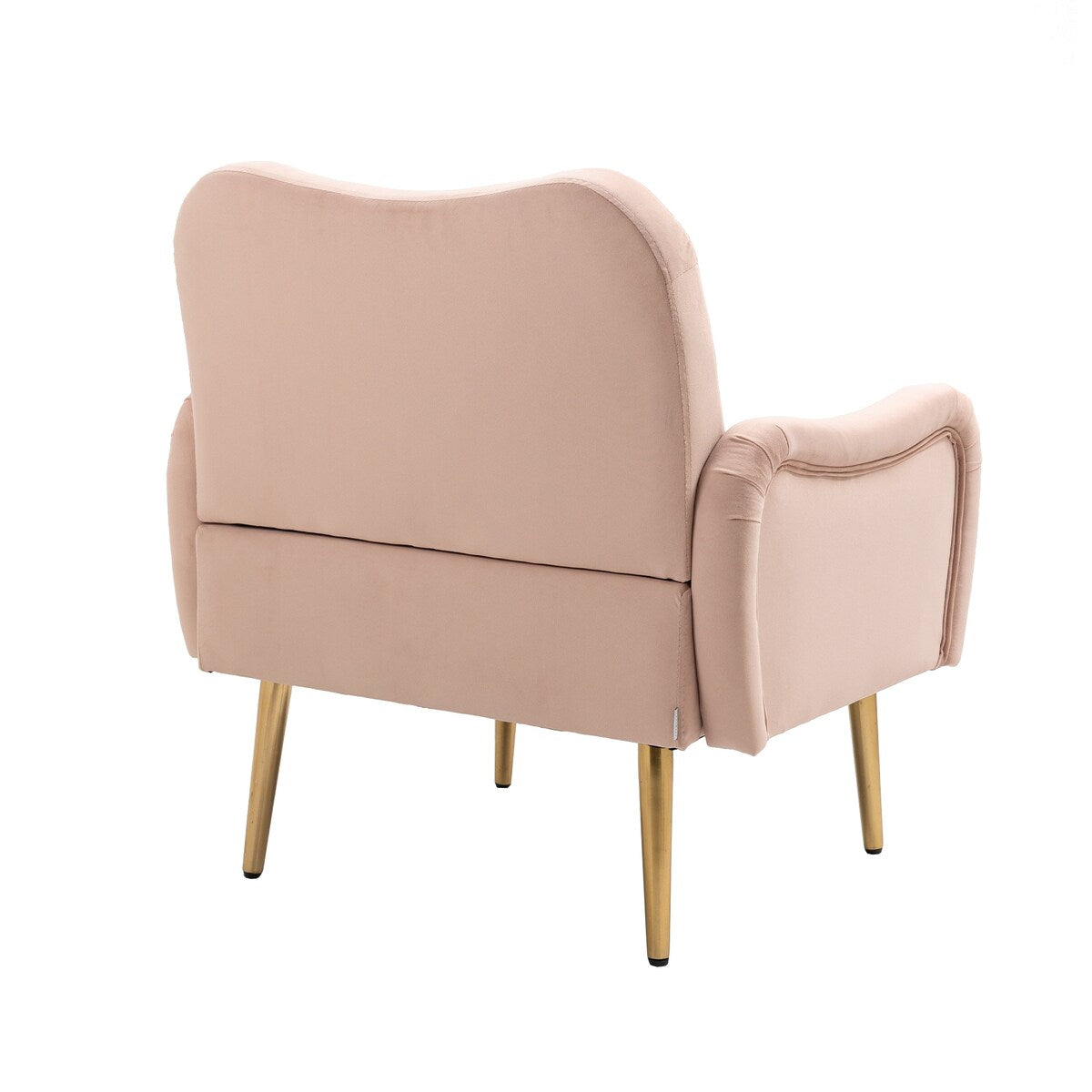 Accent Chairs Upholstered Arm Chairs Modern Leisure Reading Chair with Golden Feet