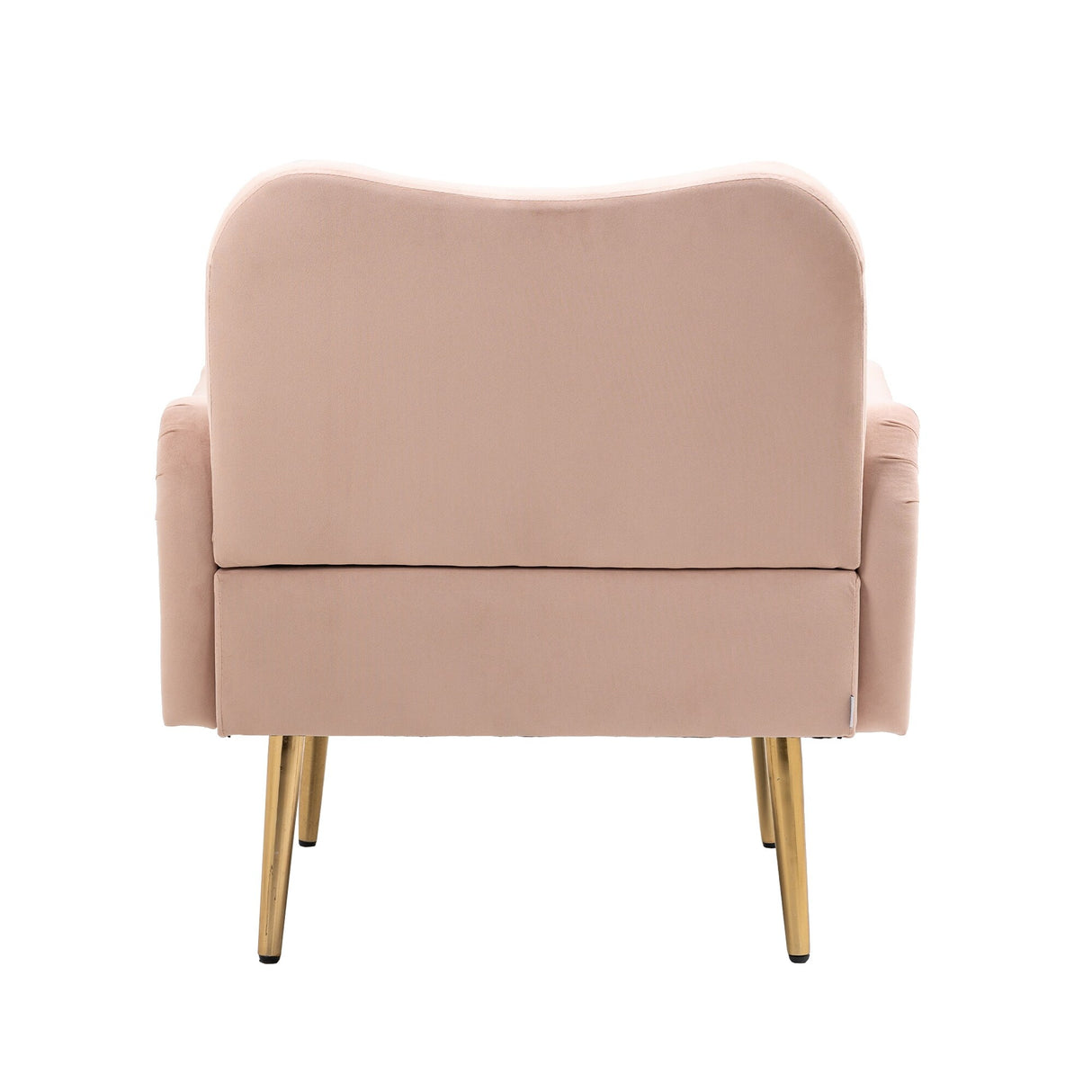 Accent Chairs Upholstered Arm Chairs Modern Leisure Reading Chair with Golden Feet