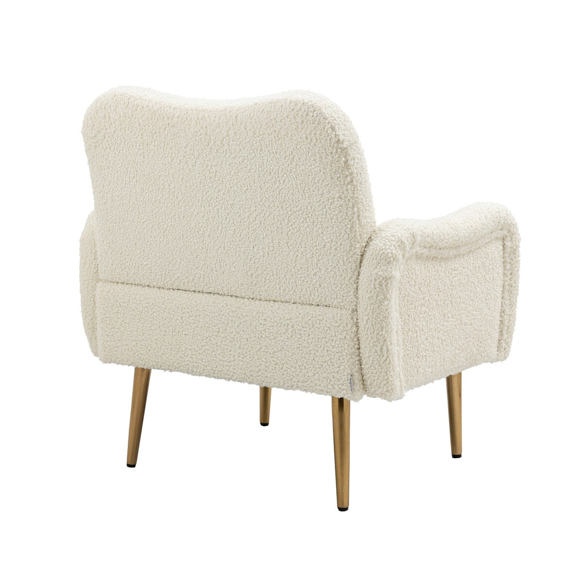 Accent Chairs Upholstered Arm Chairs Modern Leisure Reading Chair with Golden Feet