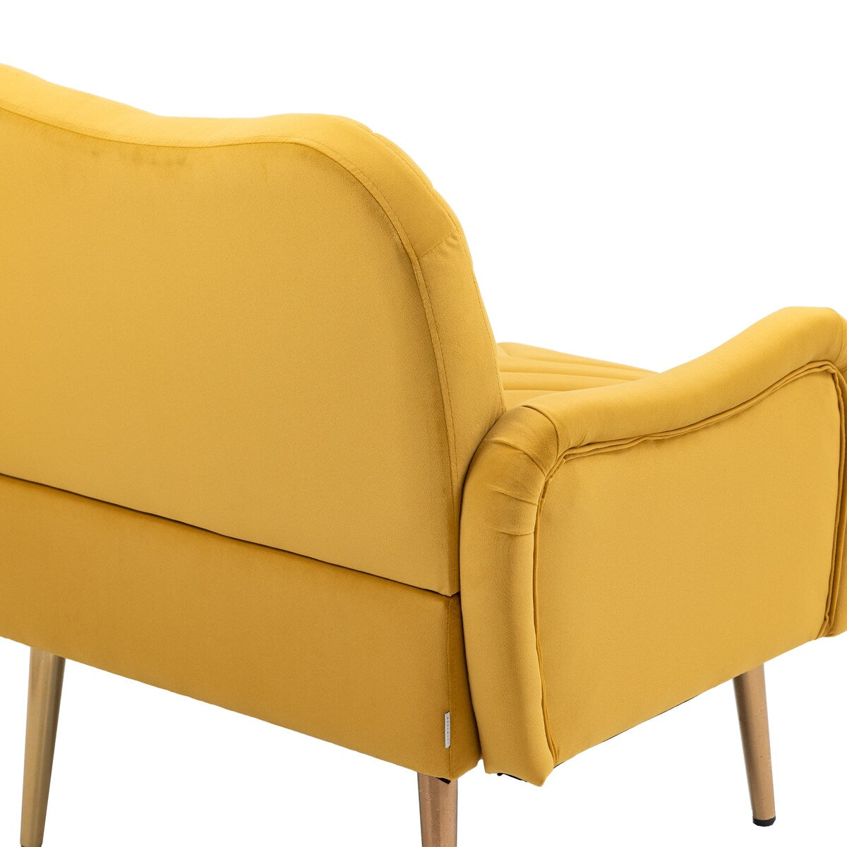 Accent Chairs Upholstered Arm Chairs Modern Leisure Reading Chair with Golden Feet