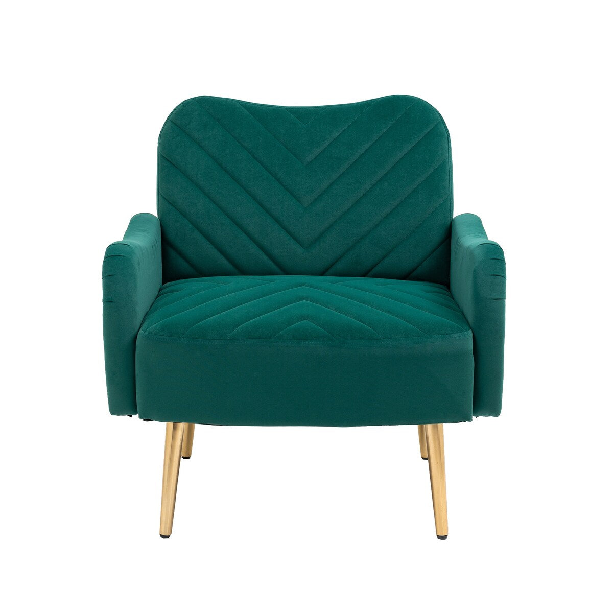 Accent Chairs Upholstered Arm Chairs Modern Leisure Reading Chair with Golden Feet