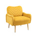 Accent Chairs Upholstered Arm Chairs Modern Leisure Reading Chair with Golden Feet