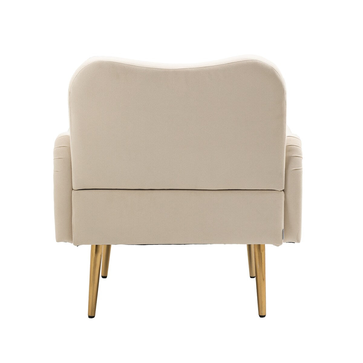 Accent Chairs Upholstered Arm Chairs Modern Leisure Reading Chair with Golden Feet
