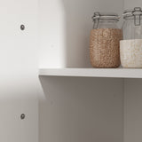 Accent Mirrored Doors Decorative Cabinet Buffet Sideboard Bookshelf