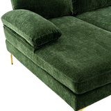 Accent Modular Sofa Living Room Sofa U-Shaped Sectional Sofa, Black