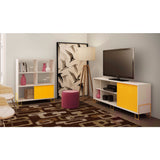 Manhattan Comfort Nacka 4-shelf TV Stand with Sliding Door