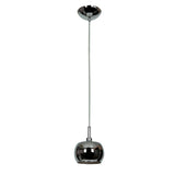 Access Lighting Glam 1-Light Chrome LED Dimmable Mirror Glass Pendant